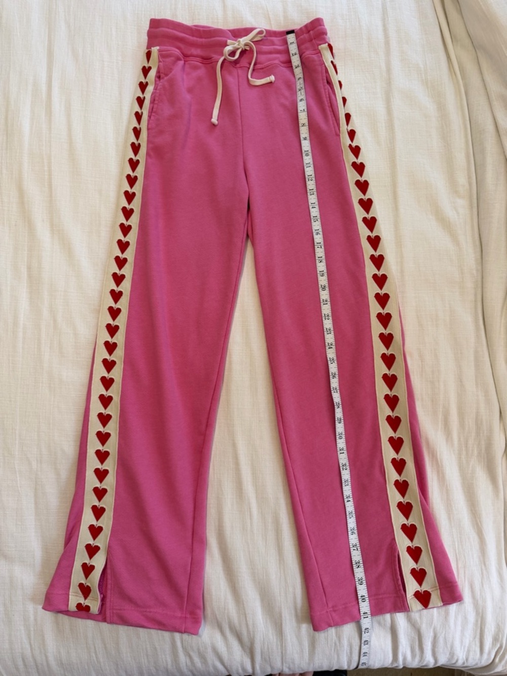 Anthropologie Sundry Team Trackpant Heart Sweats - Picture 10 of 14